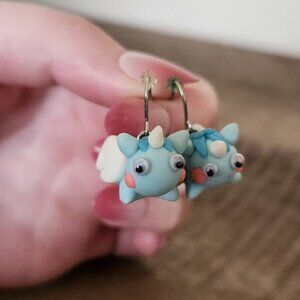Claire's Clay Unicorn Earrings